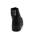 Grinders CHARLIE 8 Eyelet Lace Up Derby Boots Black Leather