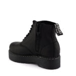 Grinders CHARLIE 8 Eyelet Lace Up Derby Boots Black Leather