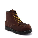 Grinders RYAN ACS 7 Eyelet Lace Up Cap Boots Brown Leather Boots