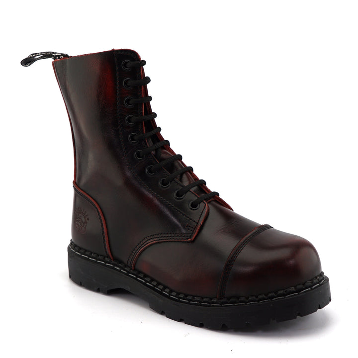 Grinders STAG ACS 10 Eyelet Steel Toe Cap Boots Leather