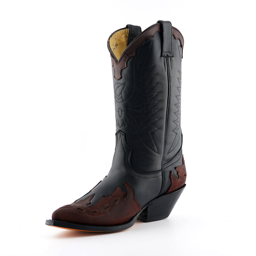 Grinders ARIZONA HI Classic Cowboy Western Boots Black Brown Burgundy Leather