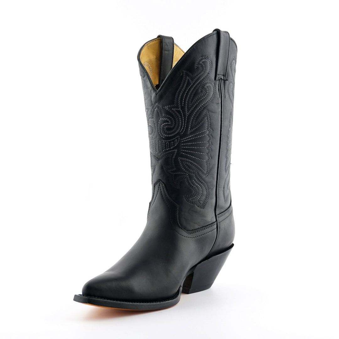 Grinders BUFFALO New Classic Cowboy Western Boots Black Brown Leather