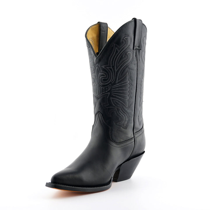 Grinders BUFFALO New Classic Cowboy Western Boots Black Brown Leather