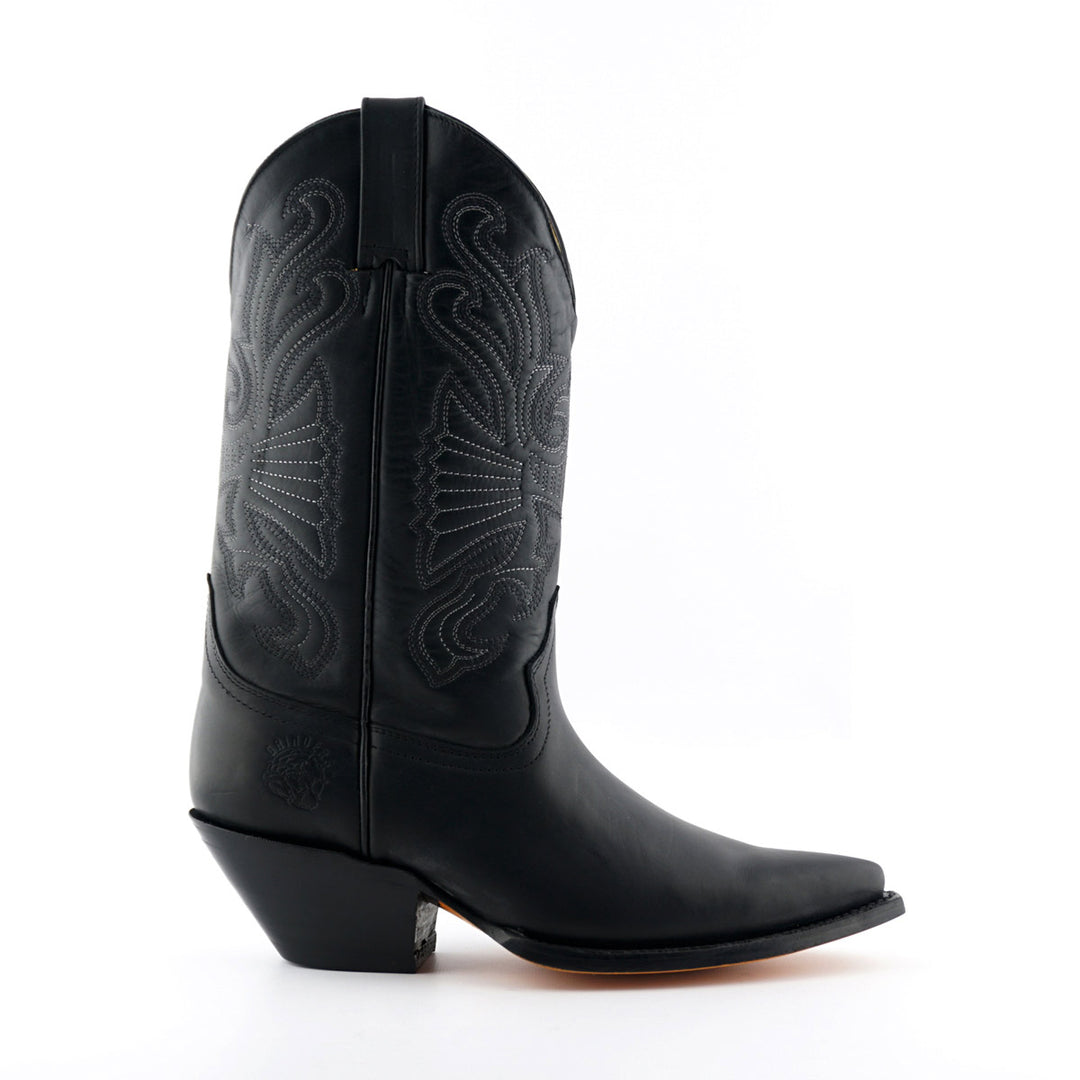 Grinders BUFFALO New Classic Cowboy Western Boots Black Brown Leather
