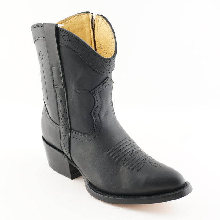 Grinders DAKOTA New Rock Cowboy Western Short Ankle Boots Black Brown Leather