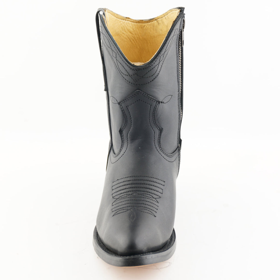 Grinders DAKOTA New Rock Cowboy Western Short Ankle Boots Black Brown Leather