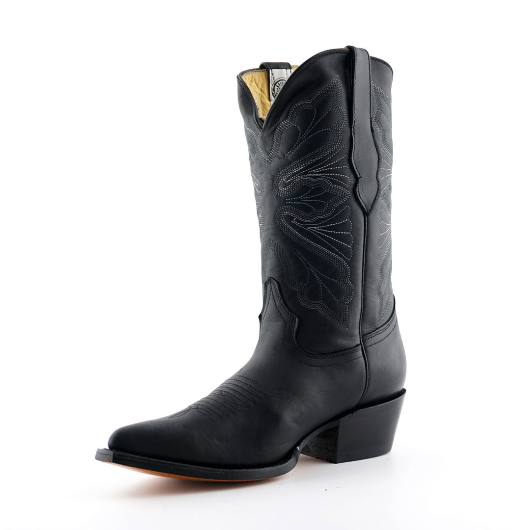 Grinders DALLAS Classic New Rock Western Cowboy Boots Black Brown Leather