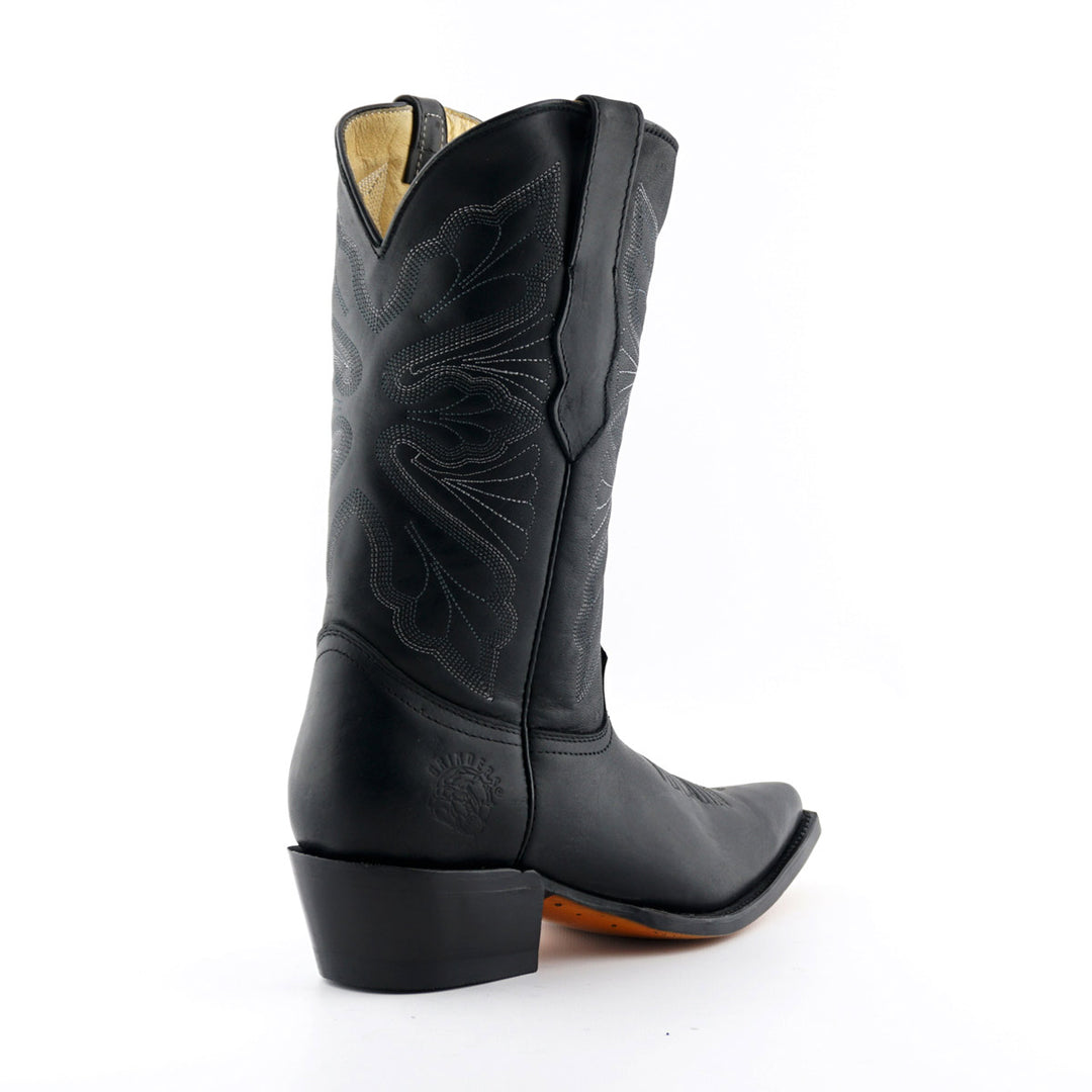 Grinders DALLAS Classic New Rock Western Cowboy Boots Black Brown Leather