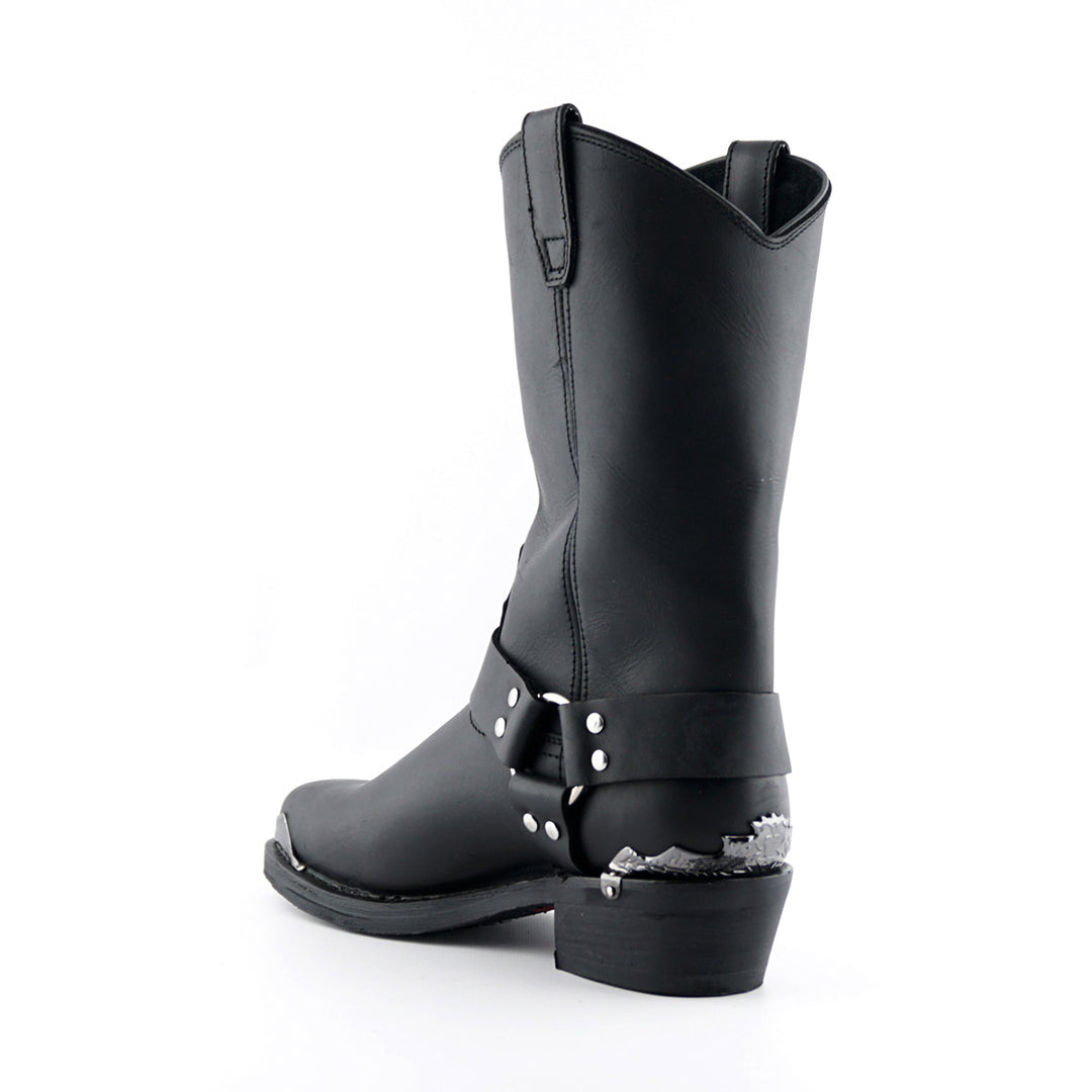 Grinders EAGLE HI New Rock Cowboy Western Biker Boots Black Leather