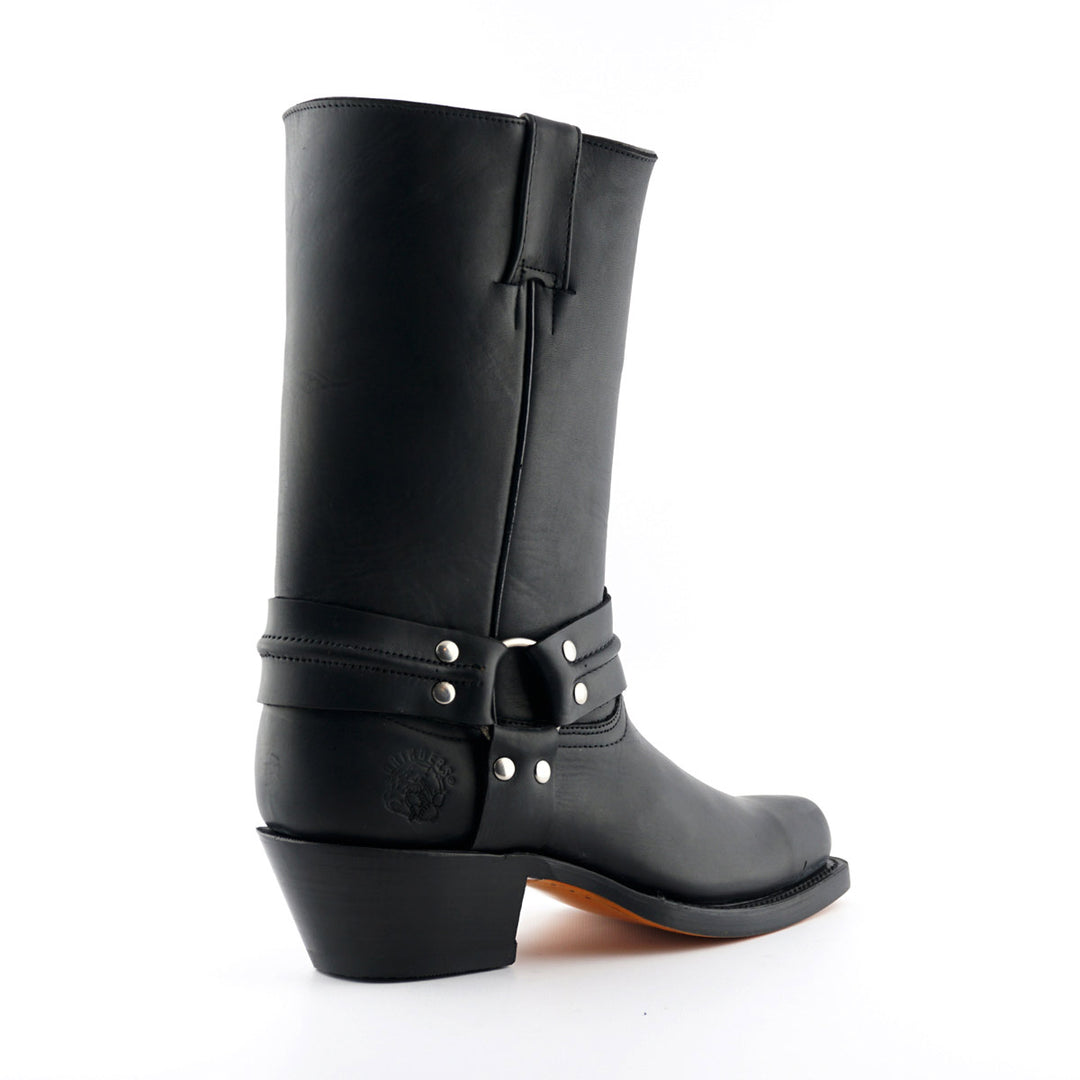 Grinders HARNESS HI New Classic Rock Boots Square Toe Biker Western Boots Black Brown Leather