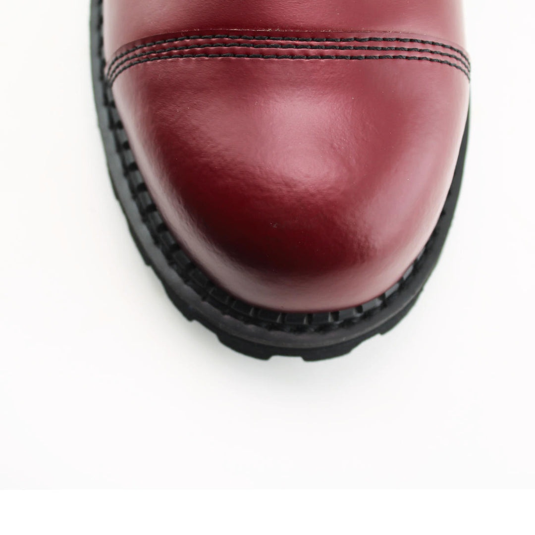 Grinders HUNTER New Cherry Red Rock Leather Safety Steel Cap Lace Up Combat Derby Boots