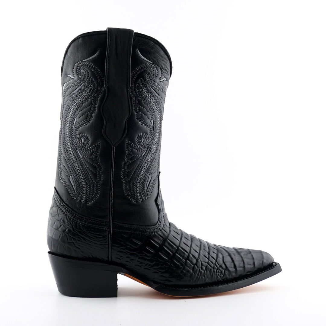Grinders INDIANA New Ladies Cowboy Western Croc Boots Black Brown Leather