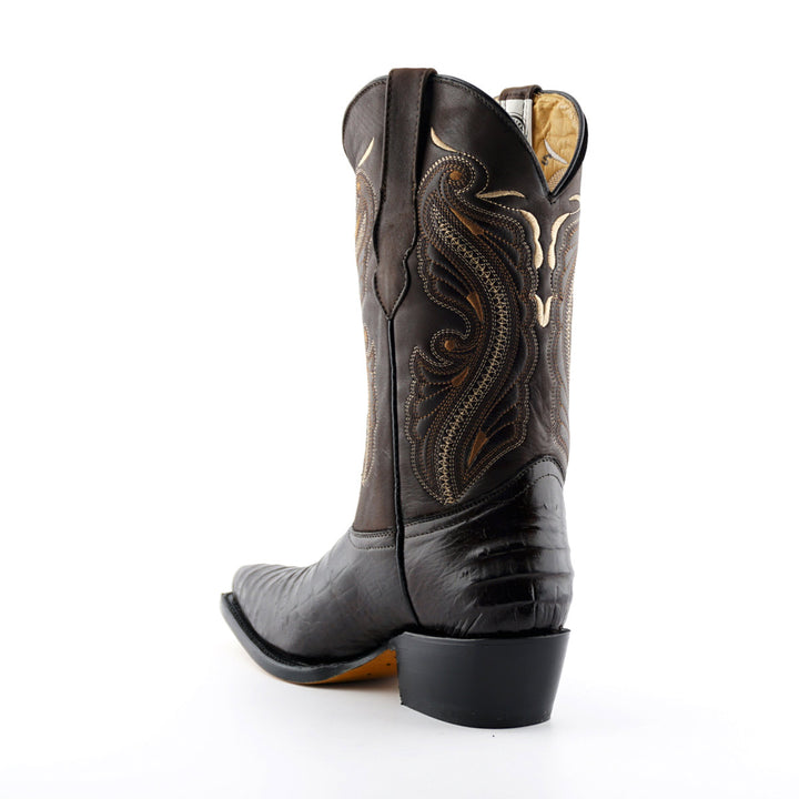 Grinders INDIANA New Ladies Cowboy Western Croc Boots Black Brown Leather