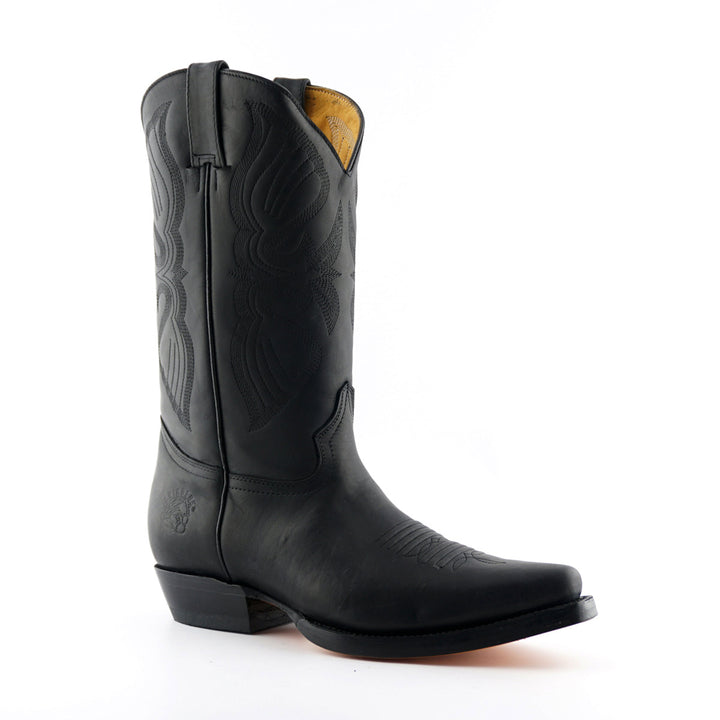 Grinders LOUISIANA New Classic Cowboy Western Boots Black Brown Leather
