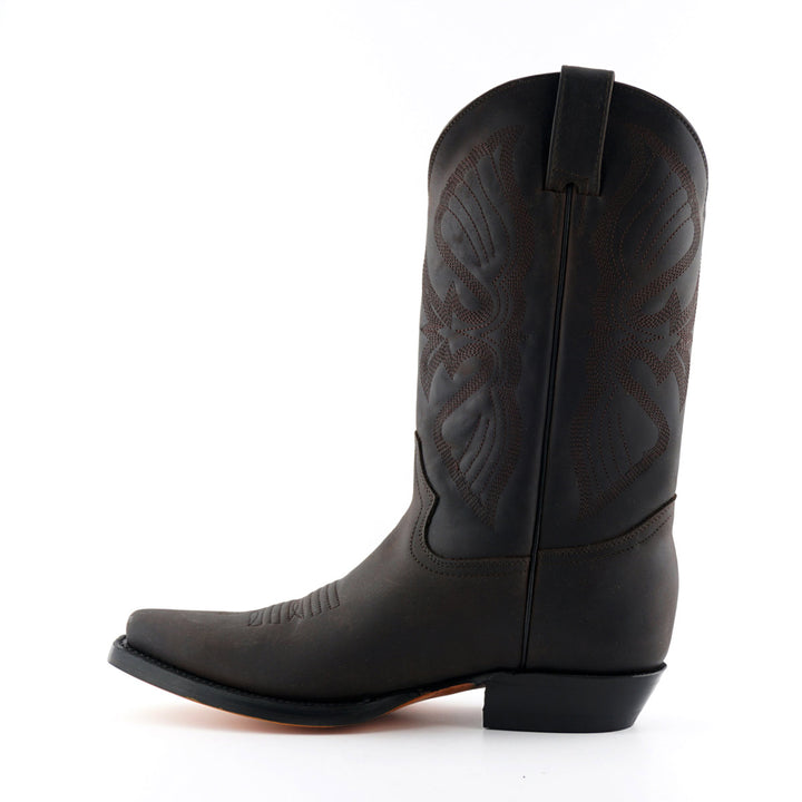 Grinders LOUISIANA New Classic Cowboy Western Boots Black Brown Leather