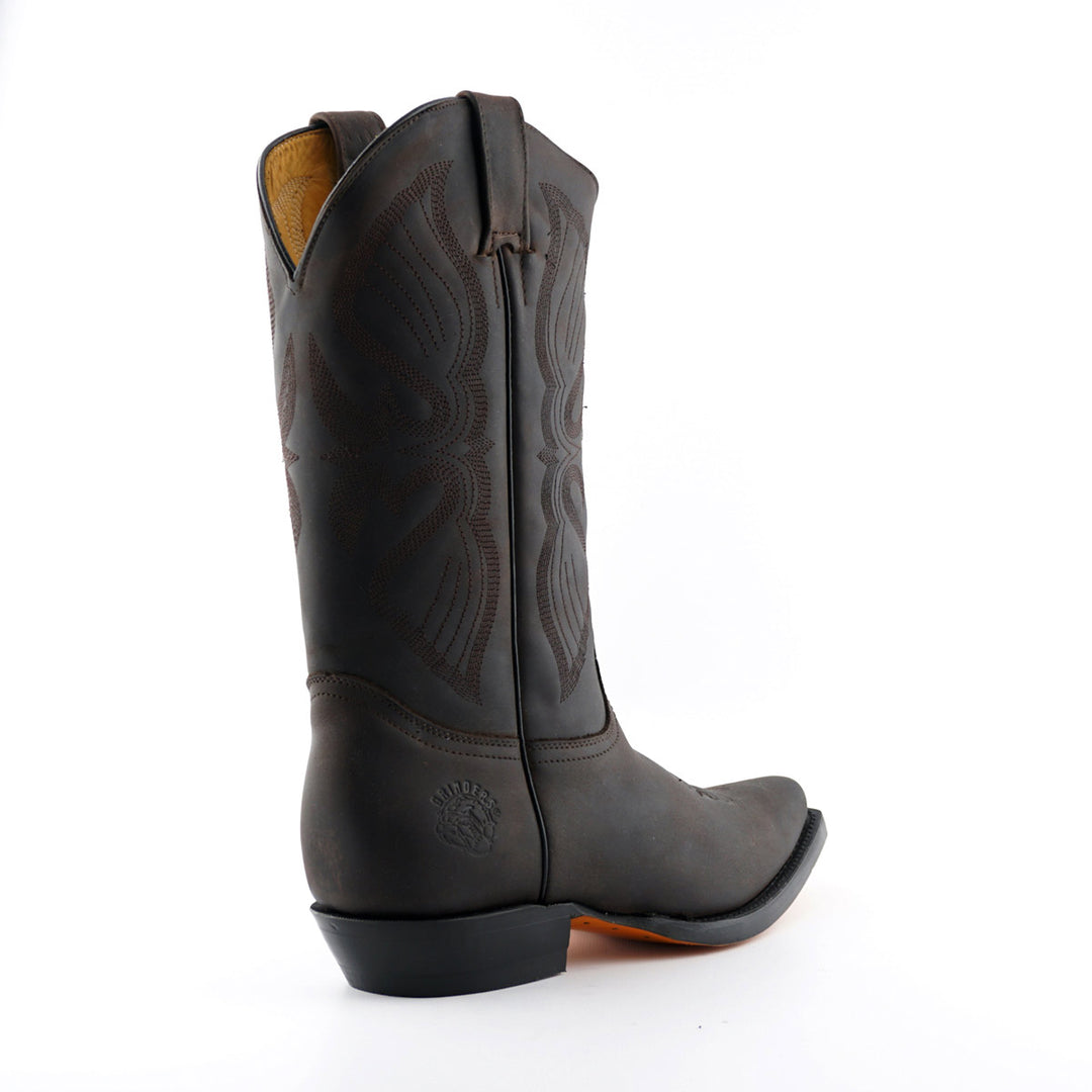 Grinders LOUISIANA New Classic Cowboy Western Boots Black Brown Leather