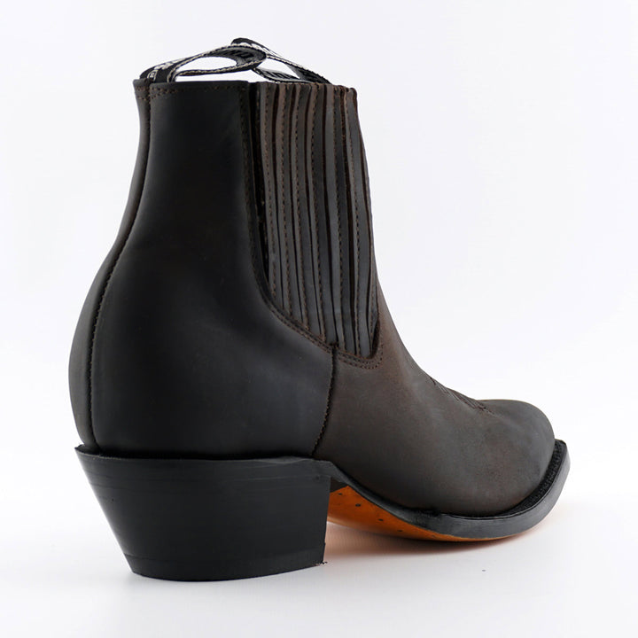 Grinders MAVERICK New Short Ankle Cowboy Western Rock Boots Black Brown Leather