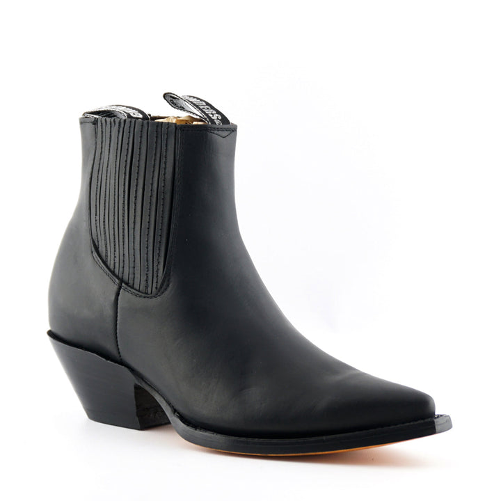 Grinders Mustang Western Boots Black Brown Leather