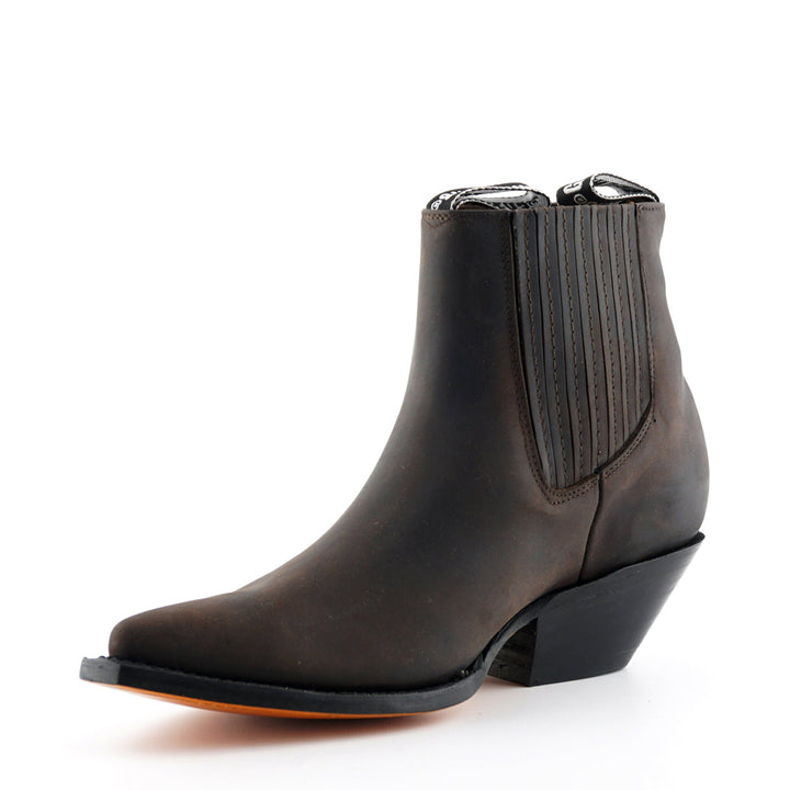 Grinders Mustang Western Boots Black Brown Leather