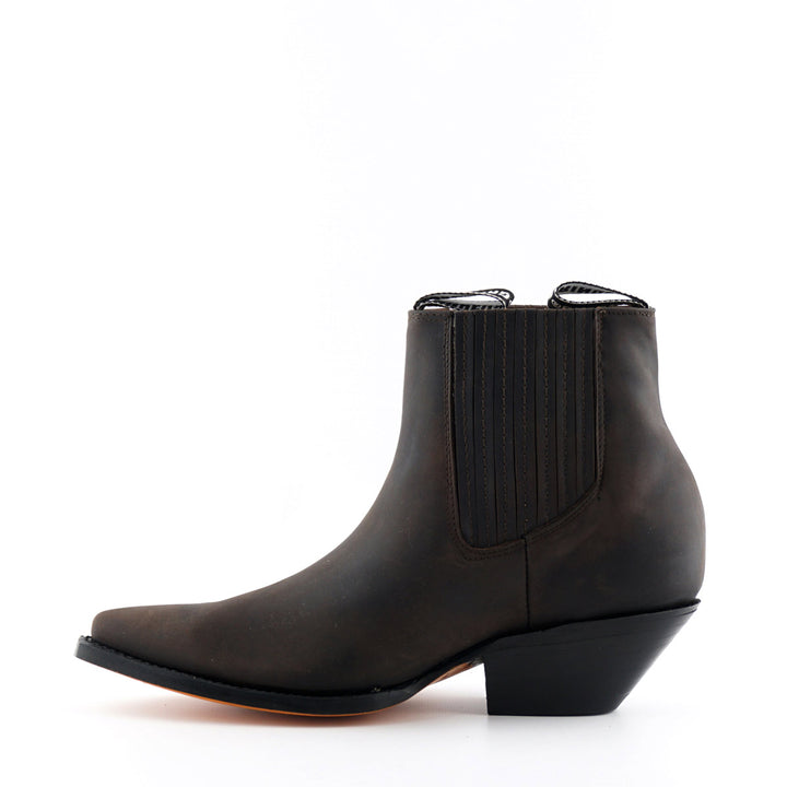Grinders Mustang Western Boots Black Brown Leather