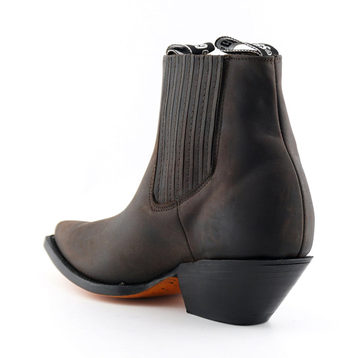 Grinders Mustang Western Boots Black Brown Leather