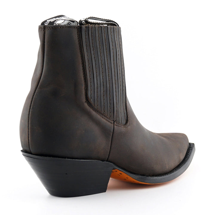 Grinders Mustang Western Boots Black Brown Leather