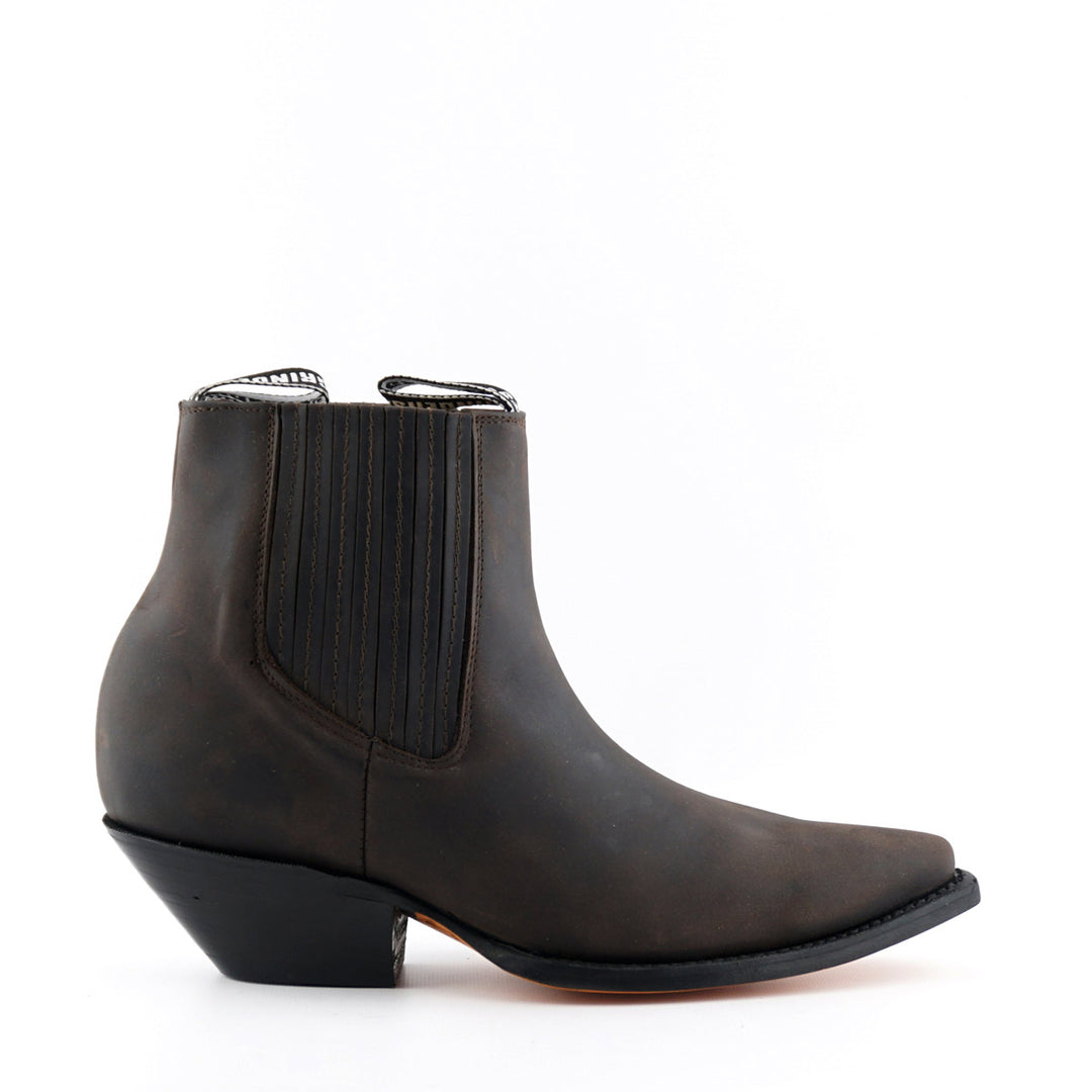 Grinders Mustang Western Boots Black Brown Leather