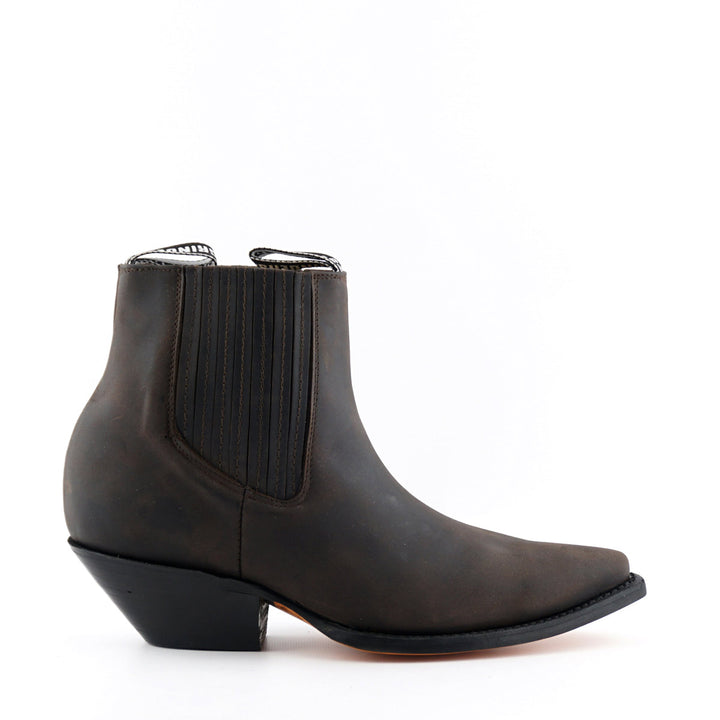 Grinders Mustang Western Boots Black Brown Leather