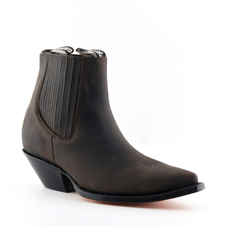 Grinders Mustang Western Boots Black Brown Leather