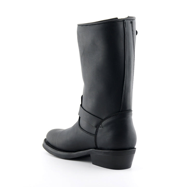 Grinders REBEL Black Leather Engineer Biker Boots