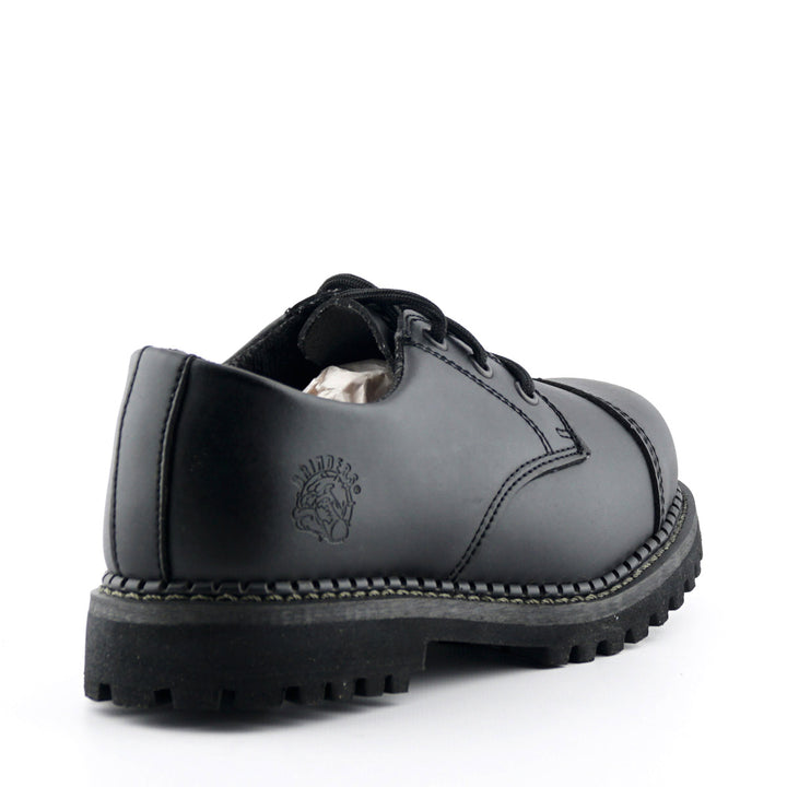 Grinders REGENT New Steel Toe Cap Rock Lace Up Shoes Black Leather