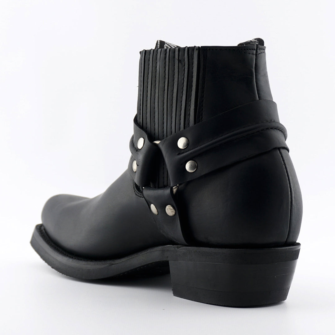 Grinders RENEGADE LO New Rock Square Toe Harness Low Cowboy Biker Boots Black Brown Leather