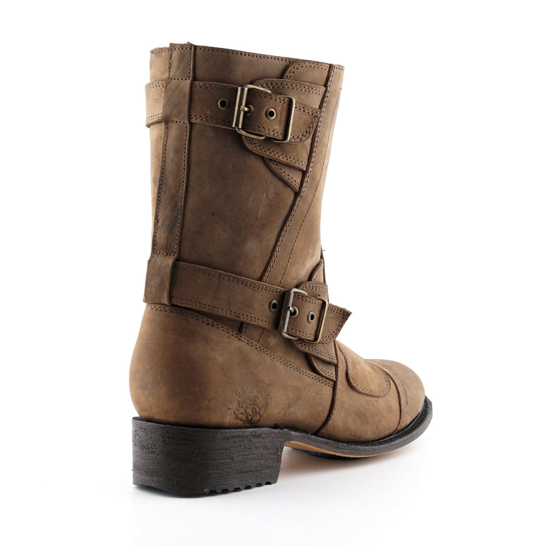 Grinders ROUTE 66 New Rock Biker Engineer Racing Boots Black Brown Leather