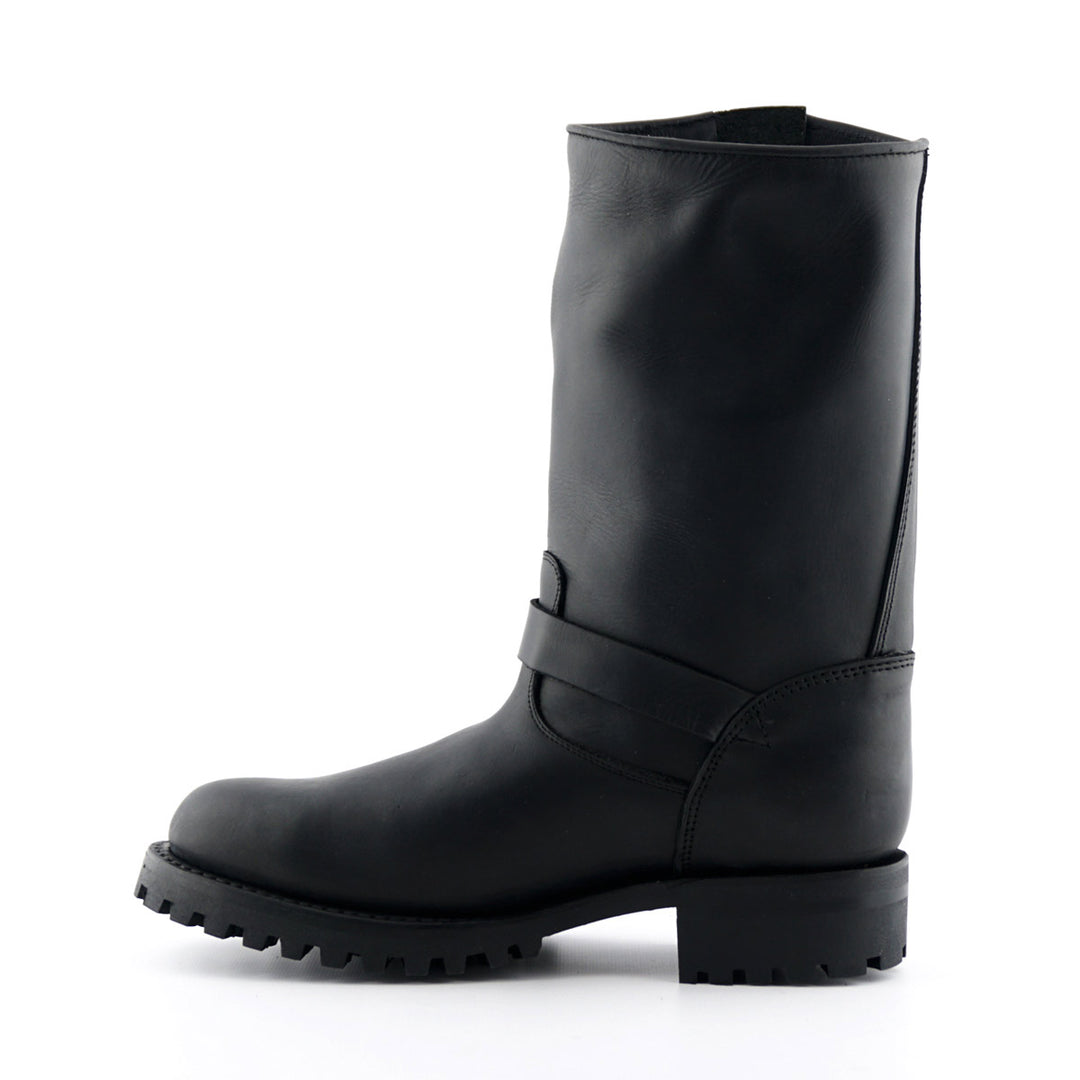Grinders WILD ONE New Rock Biker Engineer Boots Black Leather